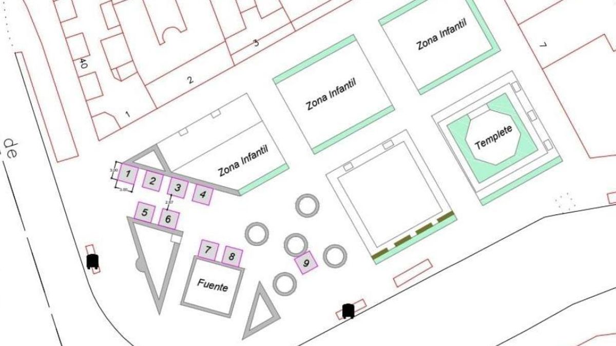 La nueva plaza de Chamberí estrenará distribución con las Fiestas del Carmen