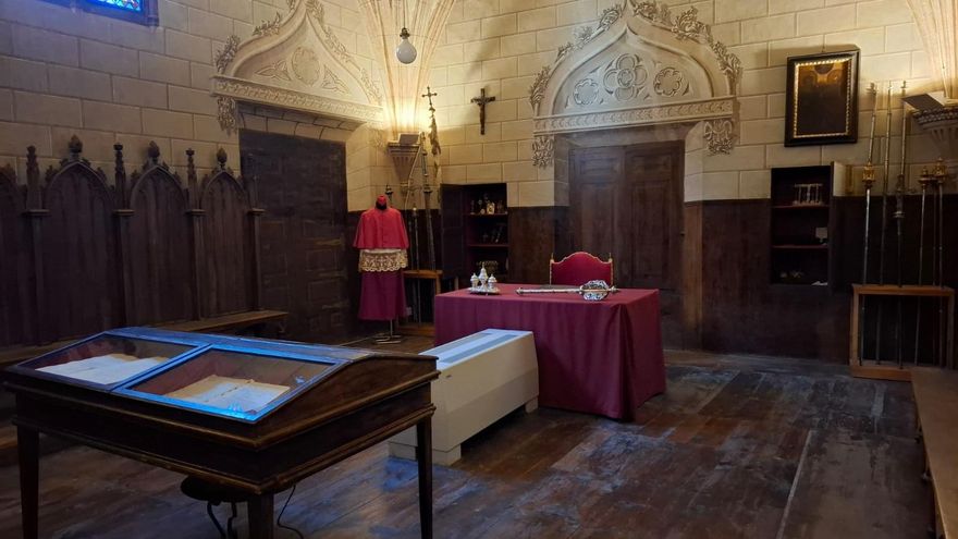 La catedral de Tarazona abre por primera vez al público la sacristía, el vestuario de canónigos y la sala capitular
