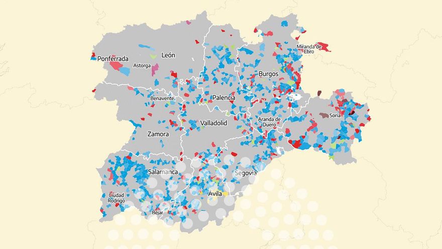 Los resultados de las elecciones en Castilla y León 2026, municipio a municipio