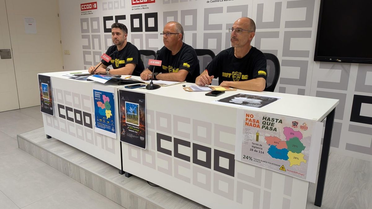 Rueda de prensa de la sección CCOO en Geacam