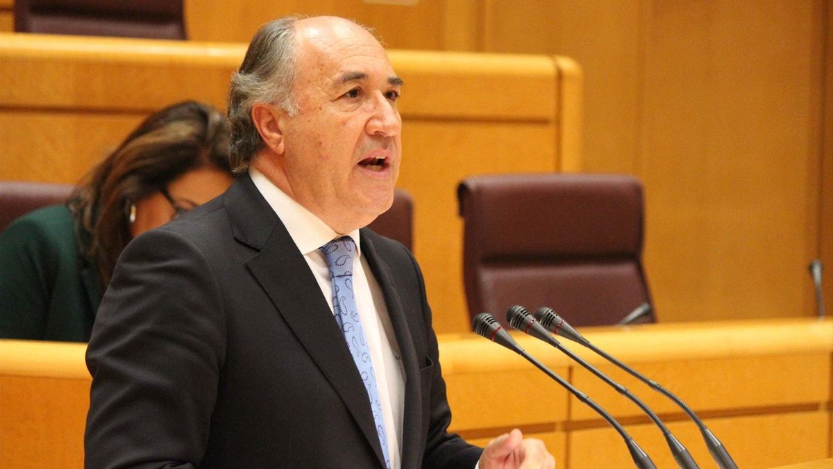 Landaluce, durante una intervención en el Senado.