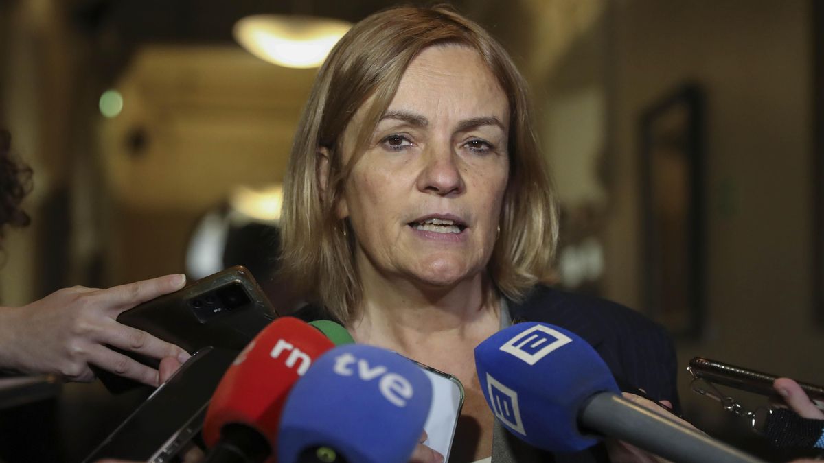 Covadonga Tomé atiende a los medios tras ser elegida como presidenta de la comisión de investigación.