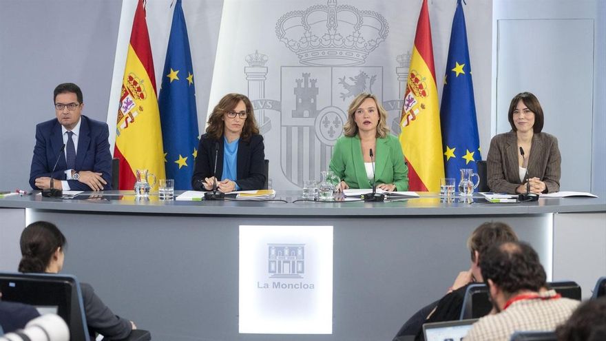 Rueda de prensa del Consejo de Ministros, en Moncloa, este martes