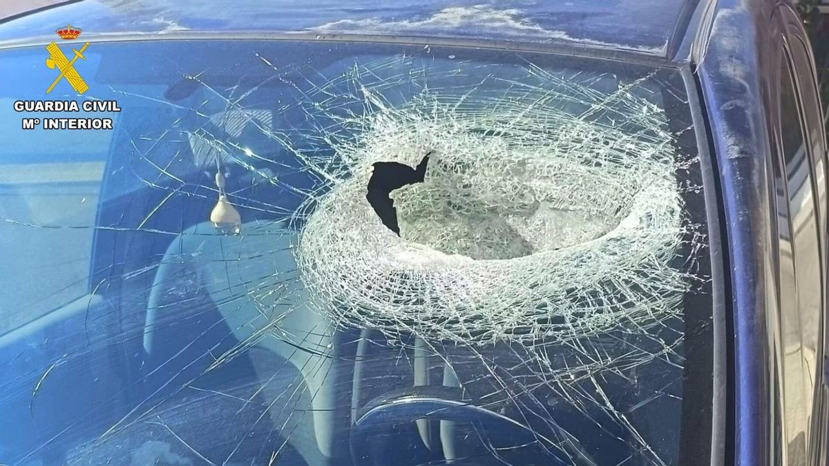 Investigan a un menor por arrojar una piedra a un coche desde un puente: su conductor está en la UCI