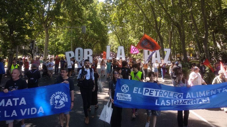Manifestación contra la OTAN en Madrid