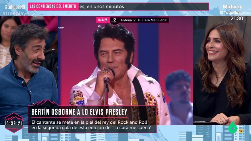 'La Roca' criticó la imitación de Bertín Osborne a Elvis Presley en 'Tu cara me suena': "Esfuérzate un poquillo"