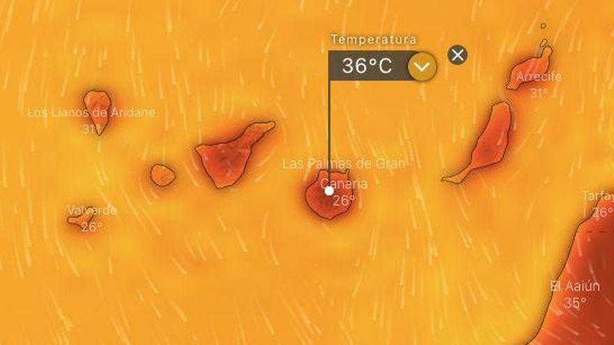Canarias espera una subida notable de las temperaturas esta semana, con más de 35 grados en puntos del archipiélago