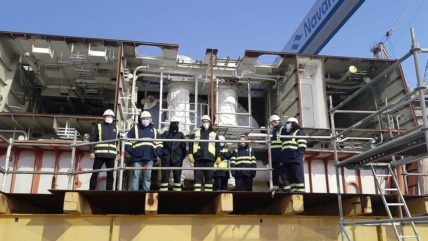 El astillero de Puerto Real, otra vez en pie de guerra por la falta de carga de trabajo