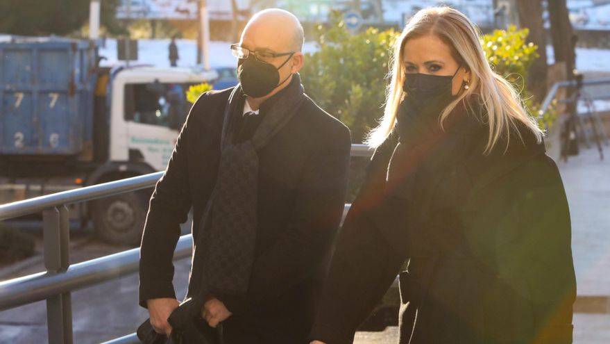 Cristina Cifuentes a su llegada a la Audiencia Provincial de Madrid.