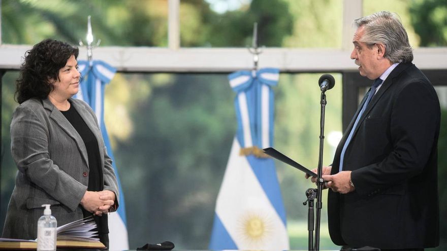 Carla Vizzotti asumió al frente del Ministerio de Salud