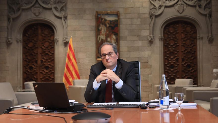 Torra asume su inhabilitación y llama a convertir las elecciones en un plebiscito entre "democracia y represión"