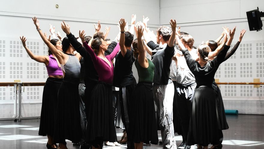 Imagen de ensayos de Generaciones del Ballet Nacional de España
