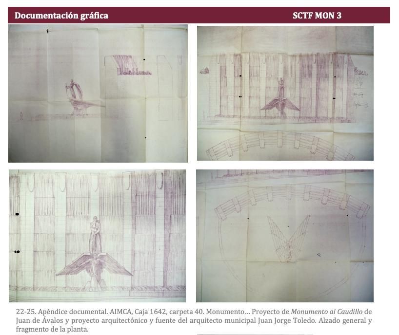 Proyecto de 'Monumento al Caudillo'. (Catálogo de Vestigos de Canarias)