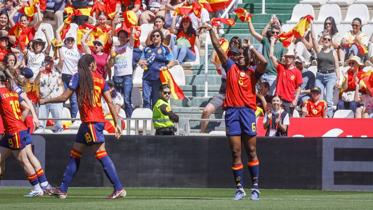 El partido de la selección femenina España - Ucrania