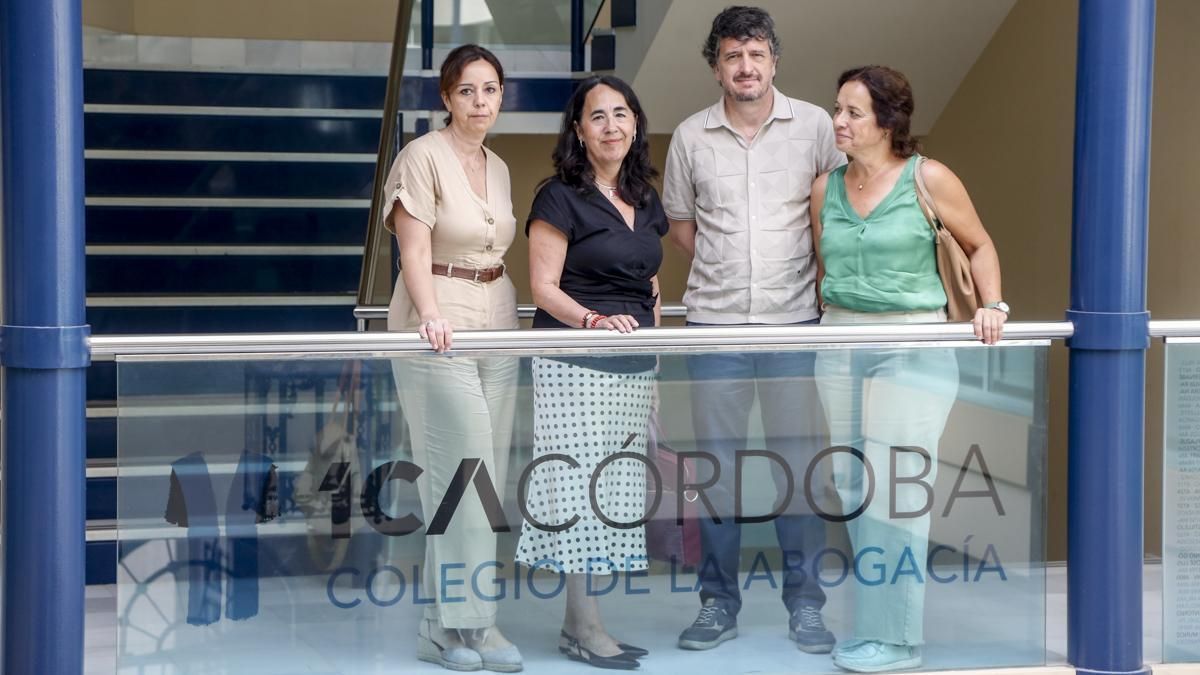 De izquierda a derecha, Rosa, Ana Delgado, David y Raquel del Moral