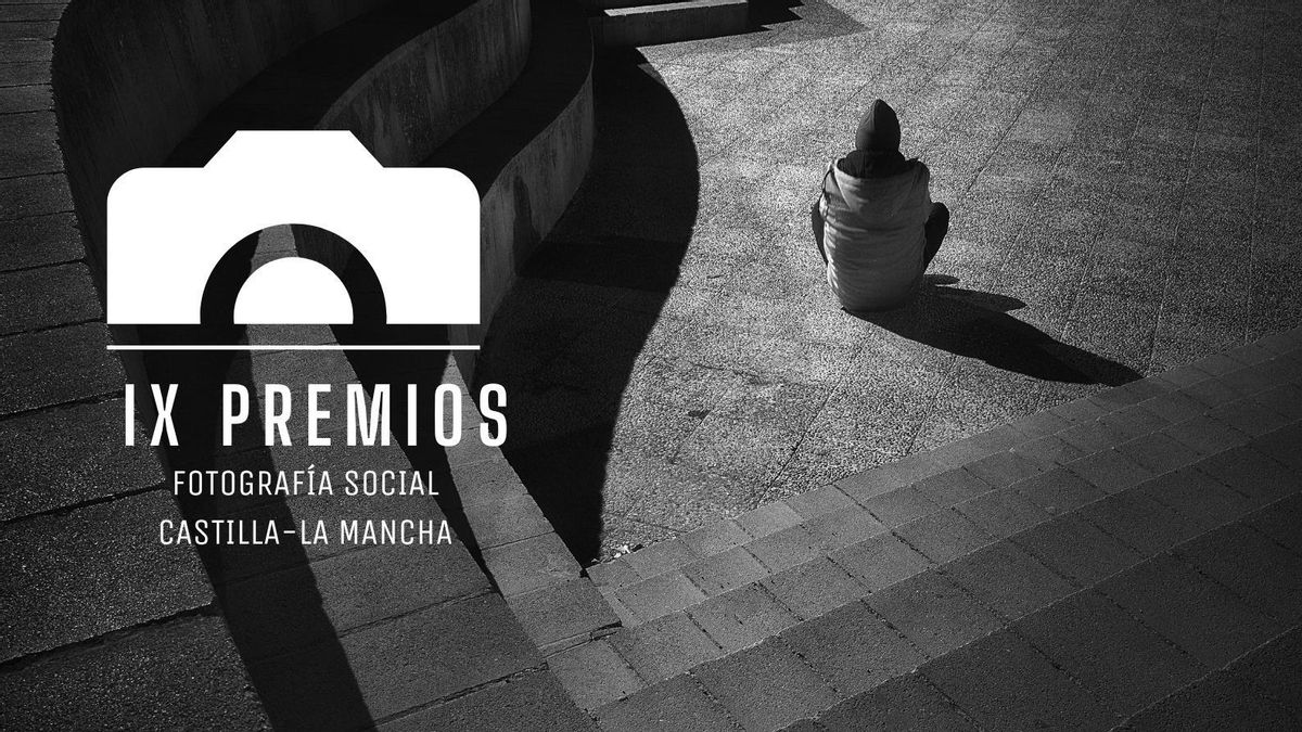 Cartel de los IX Premios de Fotografía Social, con la fotografía ganadora de Olvido Belda
