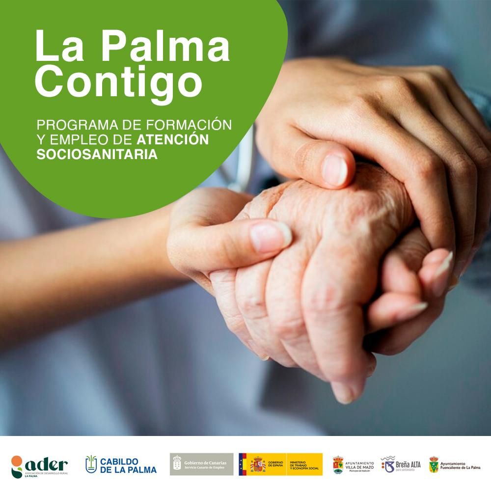 Cartel del Programa Formación y Empleo La Palma Contigo