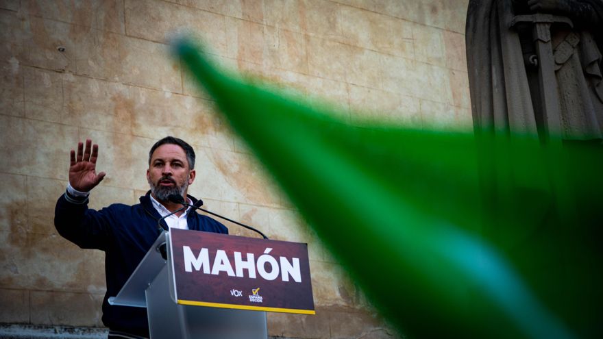 Santiago Abascal en Maó.