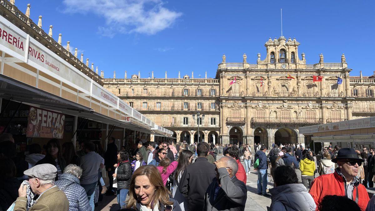 El Ayuntamiento de Salamanca propone reducir a nueve días la Feria del Libro Antiguo y de Ocasión o sacarla de la plaza Mayor