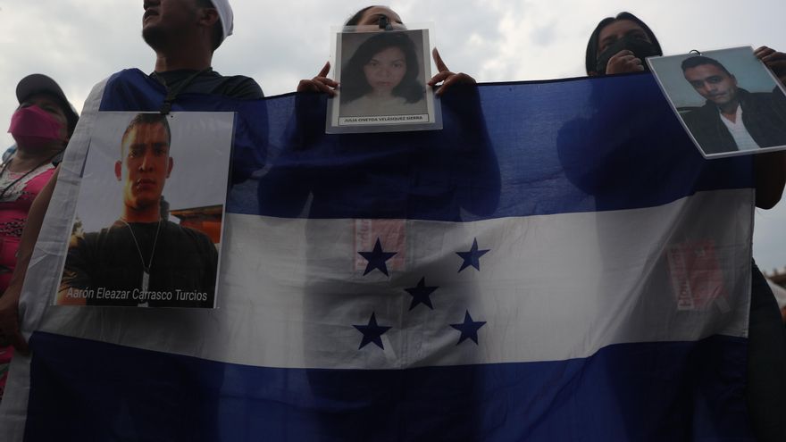 La caravana de madres centroamericanas se manifiesta en Ciudad de México