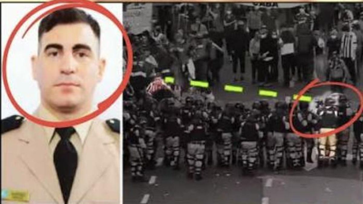 El prefecto Sebastián Martínez, quien le disparó a Jonathan Navarro.