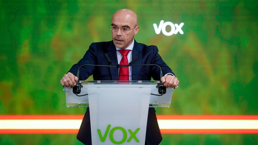 Archivo - El vicepresidente primero de Acción Política y eurodiputado de VOX, Jorge Buxadé