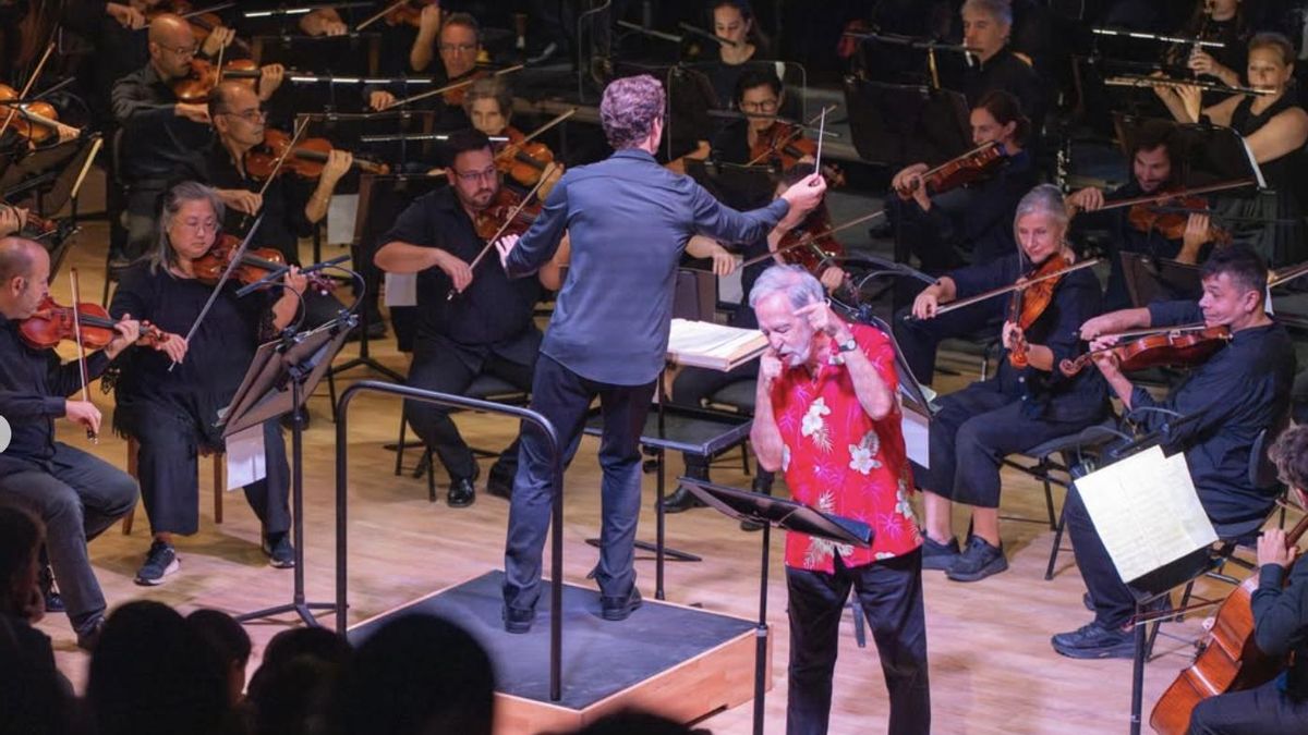 Fernando Palacios, en el concierto didáctico 'Peer Gynt'.