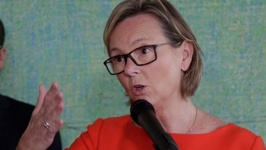 En la imagen, la la embajadora de la Unión Europea (UE) en Colombia, Patricia Llombart.