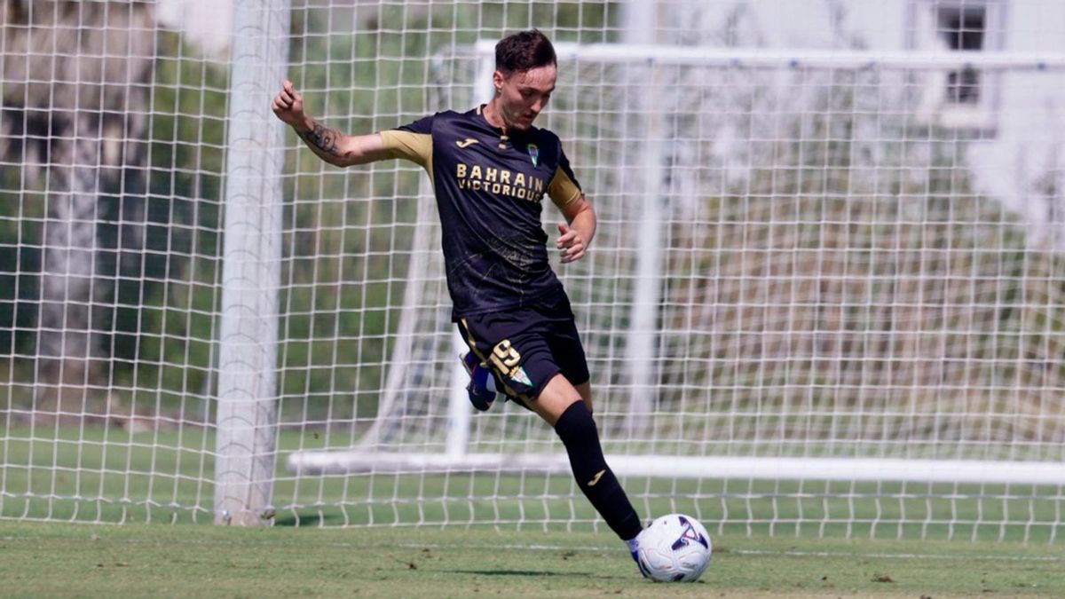 Ibai Sanz, en el Córdoba CF - Elche CF