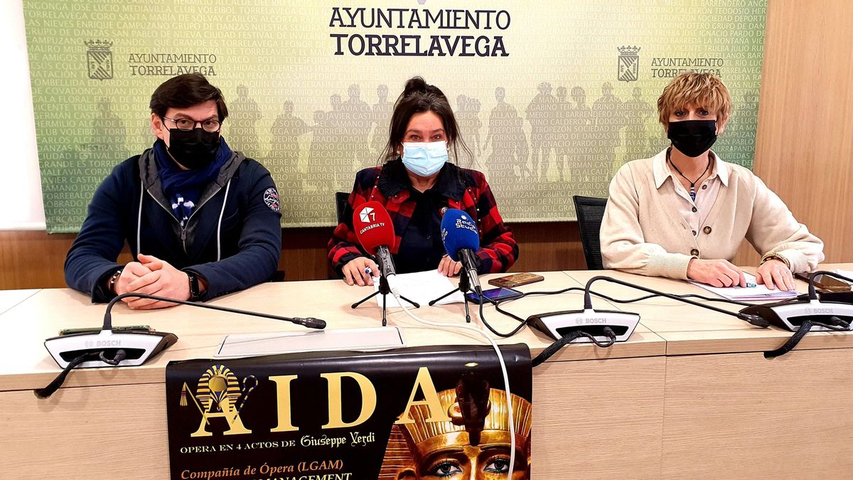 Presentación de la representación de la ópera 'Aída' en el TMCE.