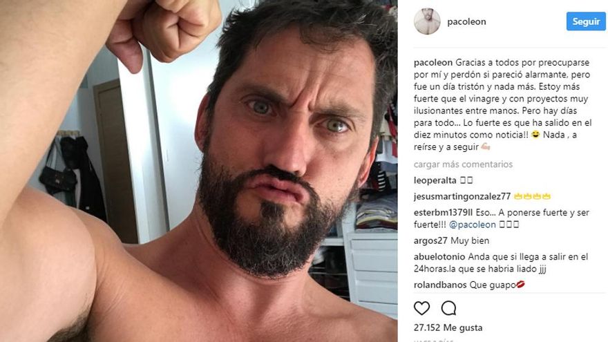El mensaje tranquilizador de Paco León a sus fans