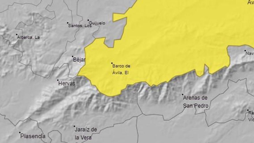 Aviso de nieve en Gredos esta próxima noche de sábado a domingo