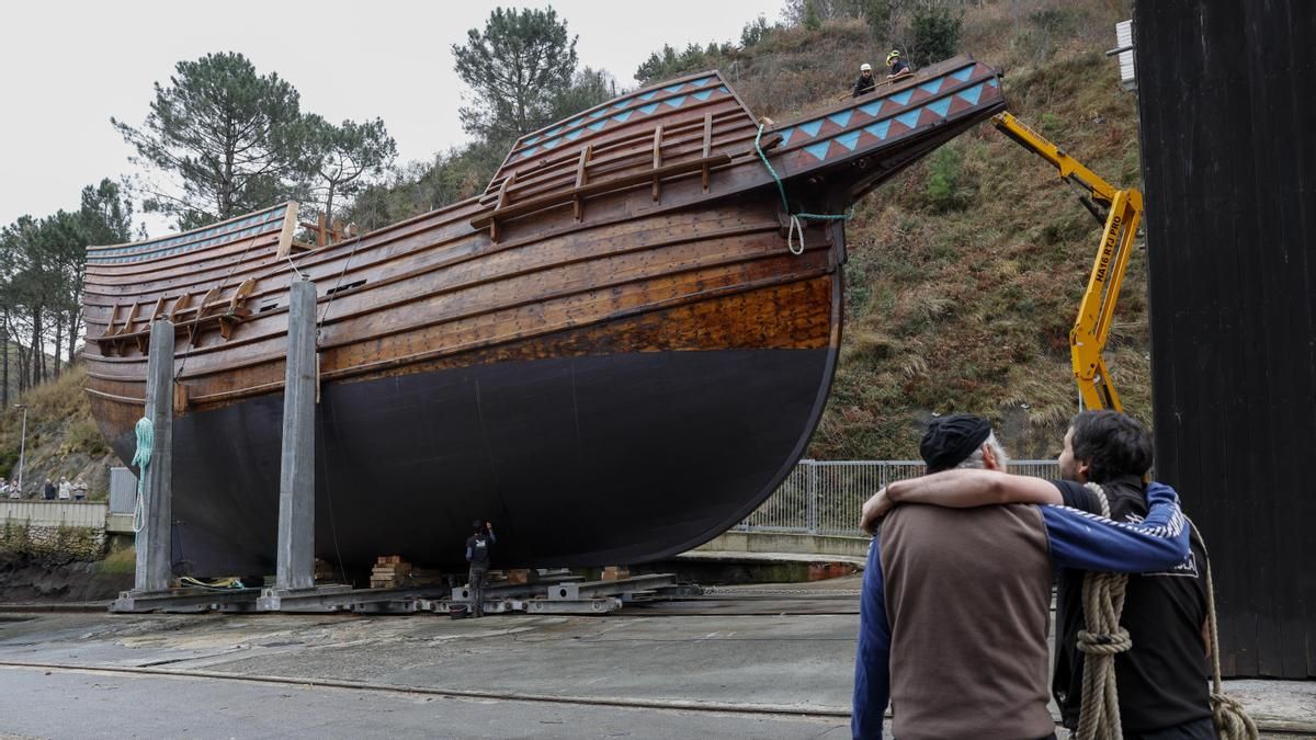 La nao, réplica reconstruida en Pasaia
