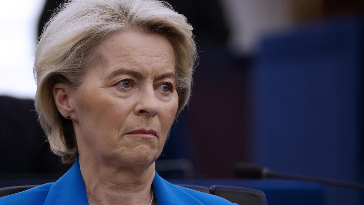 La presidenta de la Comisión Europea, Ursula von der Leyen (Francia, Estrasburgo) en el Parlamento Europeo.