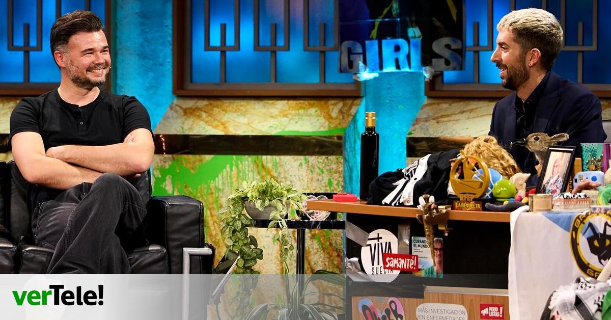 LA REVUELTA
Rufián celebra la victoria sobre 'El Hormiguero' con un mensaje al equipo de 'La Revuelta': “Un poco sí”