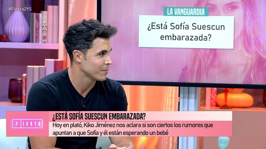 'Fiesta' preguntó de forma directa a Kiko Jiménez por los rumores de embarazo de Sofía Suescun