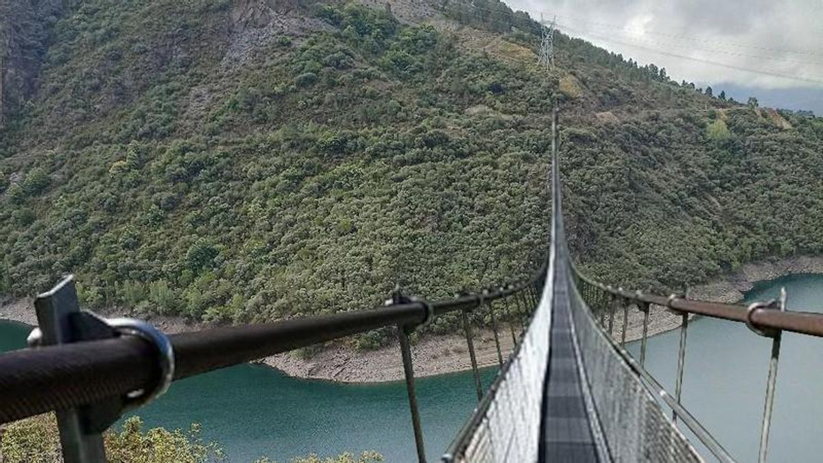 Adjudicada por 1,5 millones y un año de plazo la construcción del puente colgante sobre el embalse de Bárcena
