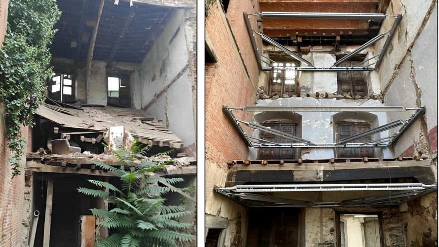 Culminan las obras urgentes de Casa Gil y Carrasco en Villafranca del Bierzo tras dos siglos de abandono