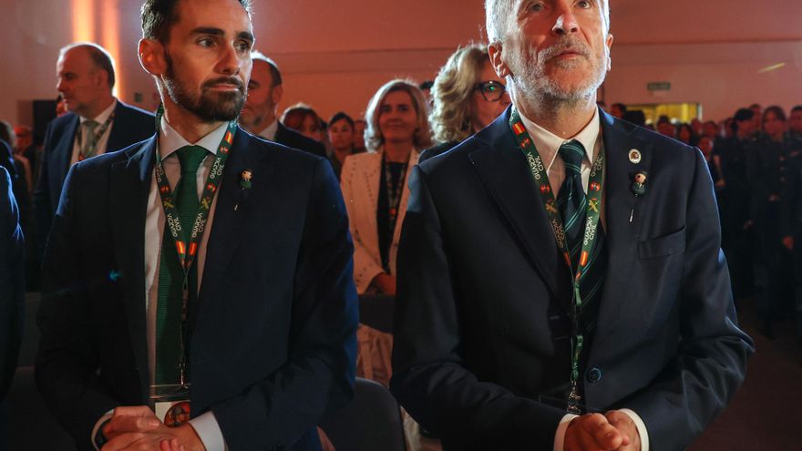 Archivo - El secretario de Estado de Seguridad, Rafael Pérez, en un acto junto al ministro del Interior, Fernando Grande-Marlaska