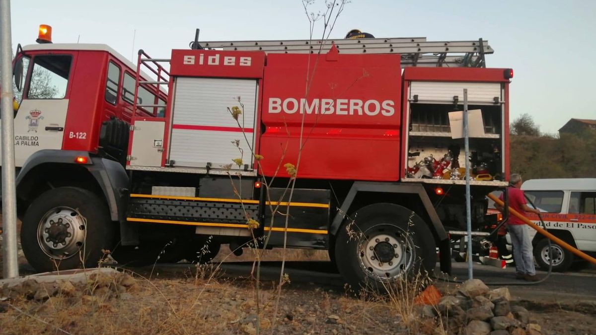 Camión autobomba de Bomberos La Palma.