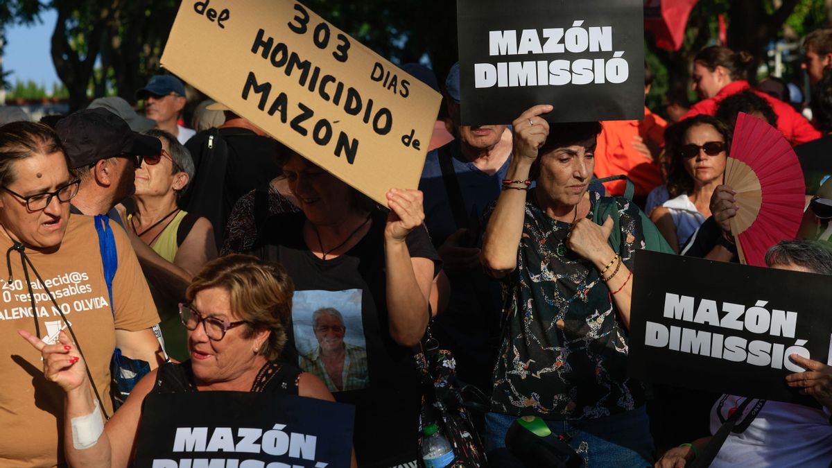 La novena marcha contra la gestión de la dana llega a la zona cero: "Mazón a prisión, Consell dimisión"