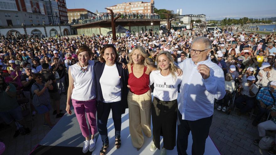 Yolanda Díaz apela a la movilización de las mujeres en el inicio de la campaña para derrotar a Vox en provincias clave