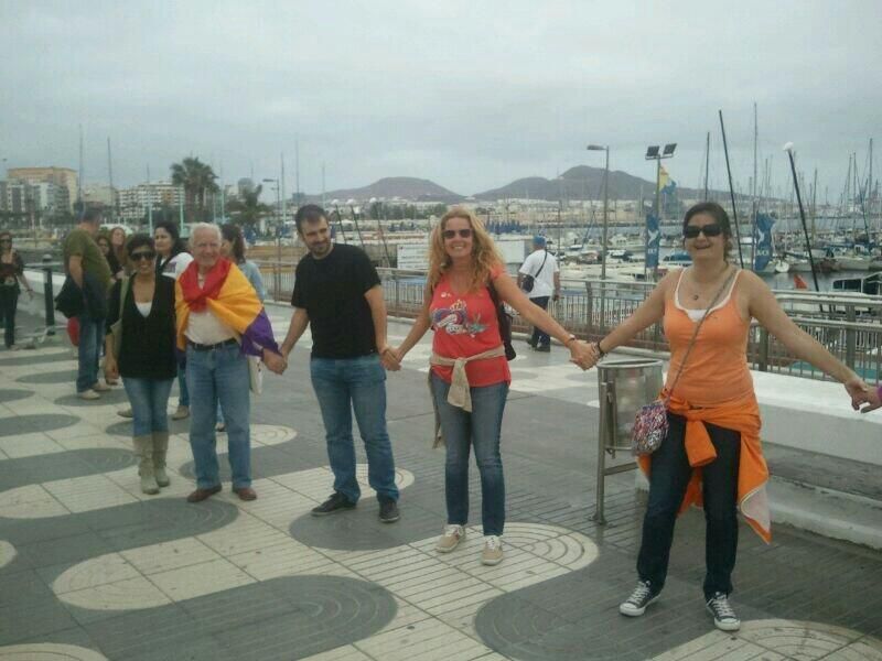 La candidata de izquierda Unida Canaria (IUC) a las elecciones europeas, Isabel Saavedra Domenech.