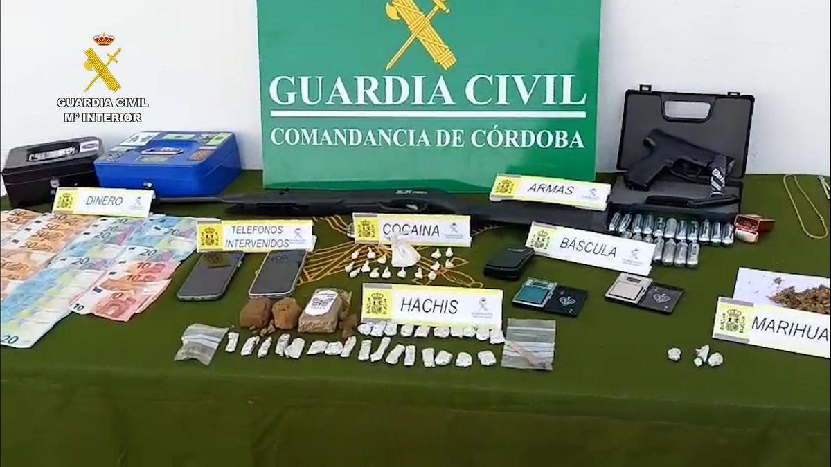 Desarticulado un clan familiar en Villanueva de Córdoba dedicado al tráfico de drogas.