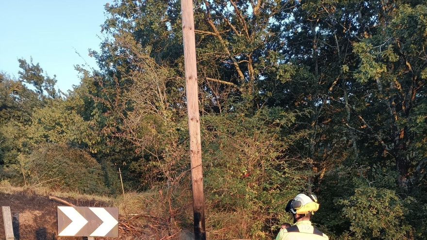 Extinción del incendio.