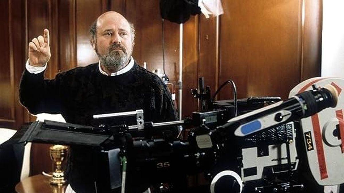 Rob Reiner durante la grabación de "Mi querido presidente".