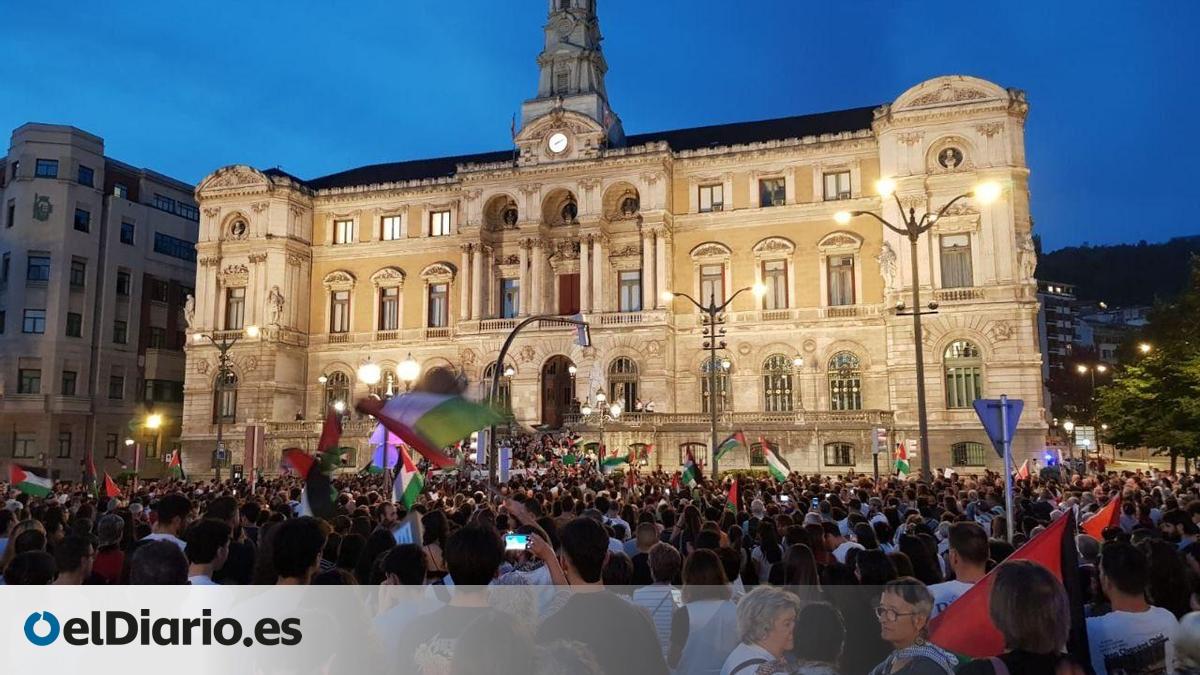 Miles de personas salen a la calle en Euskadi para apoyar a la flotilla ...