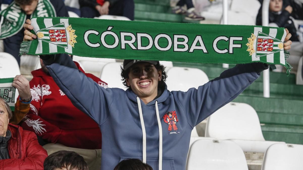 Grada Blanquiverde del Córdoba CF - Burgos CF