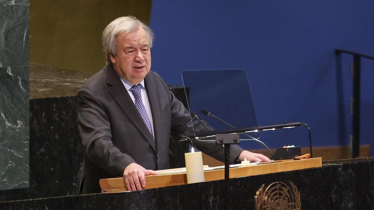 António Guterres: "Las fracturas de nuestro mundo se están agrandando, y las grietas se han convertido en abismos"