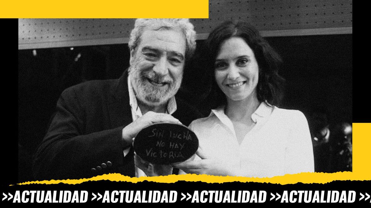 La presidenta de la CAM Isabel Díaz Ayuso junto a su jefe de prensa Miguel Ángel Rodríguez